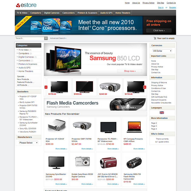 Business Zen Cart Template Mobile IPhone Theme