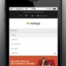 Mobile view. Collapsible menu and sideboxes.